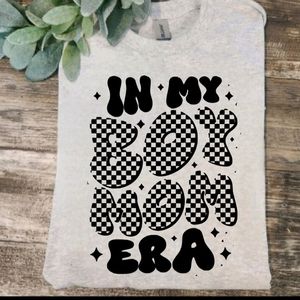 Boy mom shirt boy mom era retro cute popular trending mama checkered